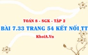 Bài 7.33 trang 54 Toán 8 Kết nối tri thức Tập 2